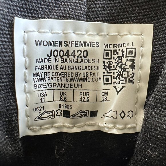 Merrell Shiloh II Warm Boot in Black Leather and Gray Felt - Picture 10 of 12